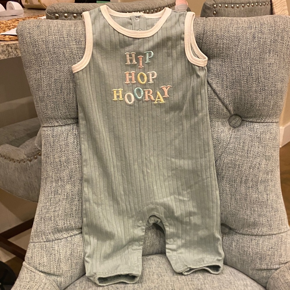 Green Baby Romper